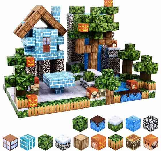 Конструктор магнитный Майнкрафт 100 блоків. Харків