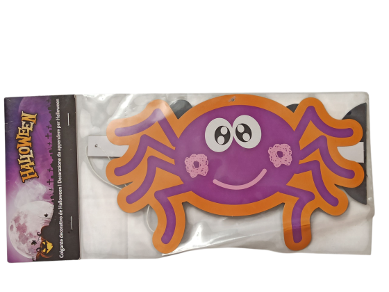 Підвіска декоративна Павук у павутинні для Хелловіна 50 діаметр різнокольоровий Київ