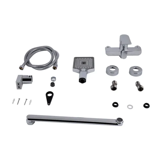 Змішувач для ванни з душовим гарнітуром Qtap Aries QTARI2601CRM45558 Chrome Київ