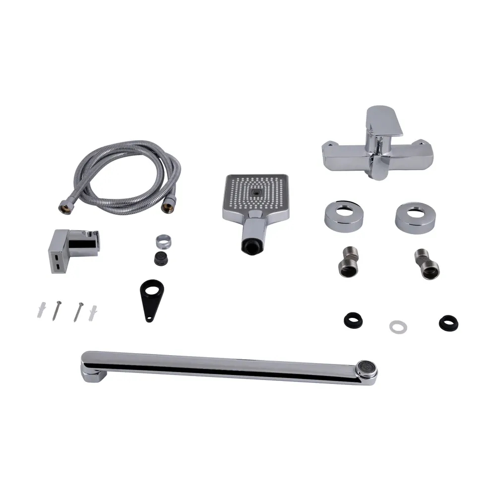 Смеситель для ванны c душевым гарнитуром Qtap Aries QTARI2601CRM45558 Chrome Киев - изображение 6