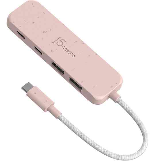 USB-хаб J5create 2 USB-A/2 USB-С Red (JCH342ER-N) ( 13754 ) Харків