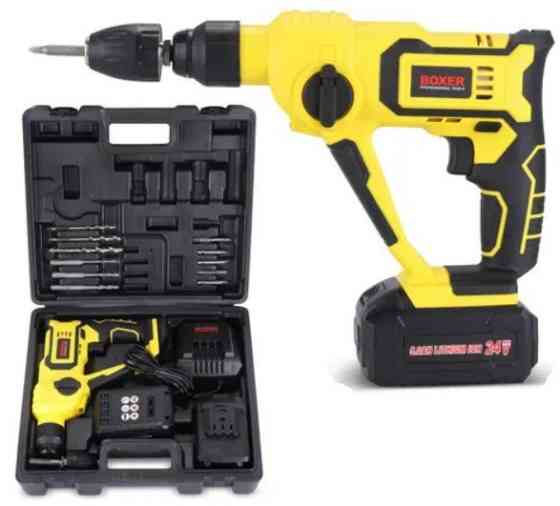 SR-148 Акумуляторний перфоратор SDS+ 2x24 В з м'якою рукояткою, набір свердлів та насадок, кейс Одеса