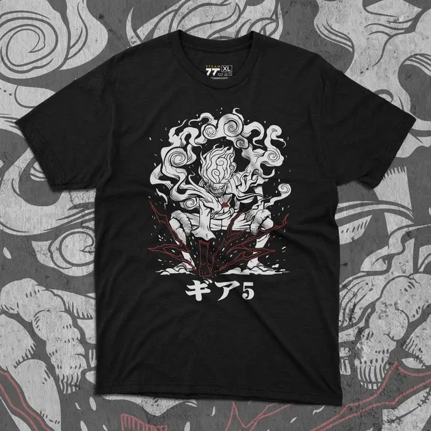 Футболка чоловіча з  принтом Ван Пис Луффі Гір 5 Розмір 48 Anime1013 Дніпро - фото 1