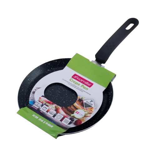 Сковорідка для млинців d22см індукційне дно алюміній а/п Marble 0619MR KAMILLE Житомир - фото 6