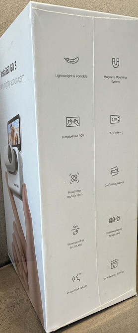 Екшн-камера Insta360 GO 3 4K 64GB White. Харків - фото 3