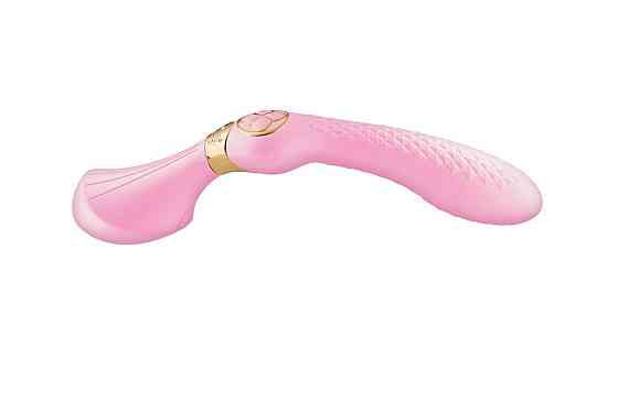 Вибромассажер Shunga Zoa Light Pink, двусторонний Sex Aura Киев