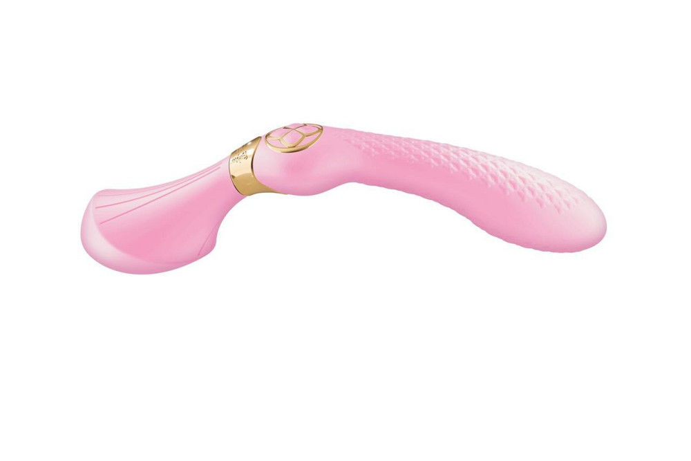 Вибромассажер Shunga Zoa Light Pink, двусторонний Sex Aura Киев - изображение 2
