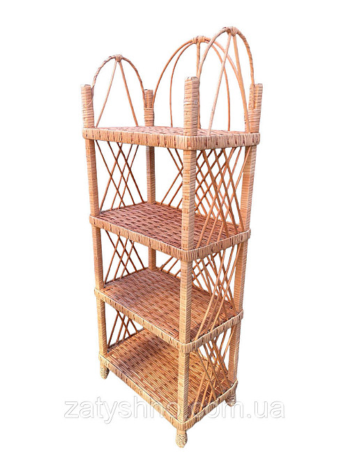 Етажерка плетеная на 4 полки Киев - изображение 6
