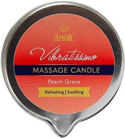 Массажная свеча - Vibratissimo Peach Grace, 50 мл Sex Aura Киев