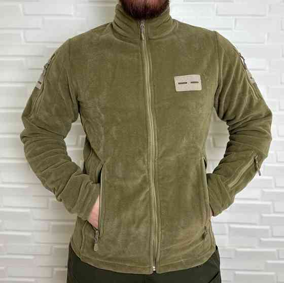 Чоловіча флісова кофта Flas Polar з велкро під шеврони та патчі Пісочний, S Київ