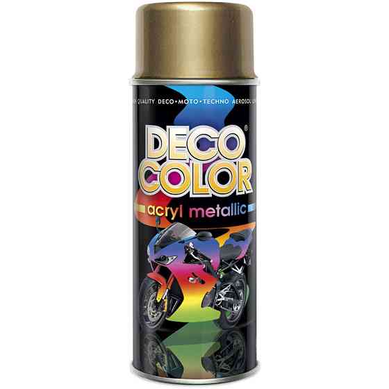 Металлик краска аэрозольная DecoColor золотой 400 мл Киев
