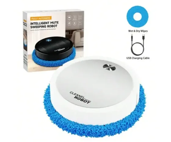 Пылесос-робот круглый аккумуляторный 3 в 1 Vacuum 8088 cleaner LY-541 Коломыя