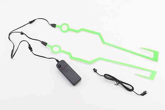 Підсвічування LED на мото шолом, 3 режими, зелене (без батарейок) Киев