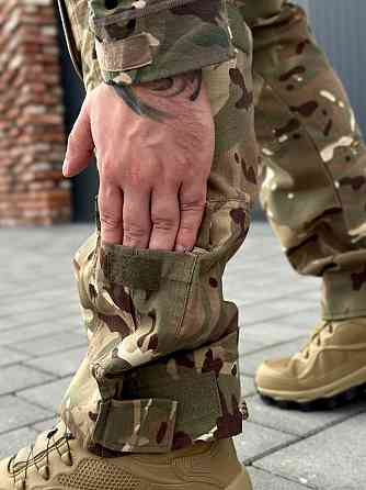 Чоловічі літні армійські штани мультикам  ріп стоп ,  штурмові штани з наколінниками для зсу Львів