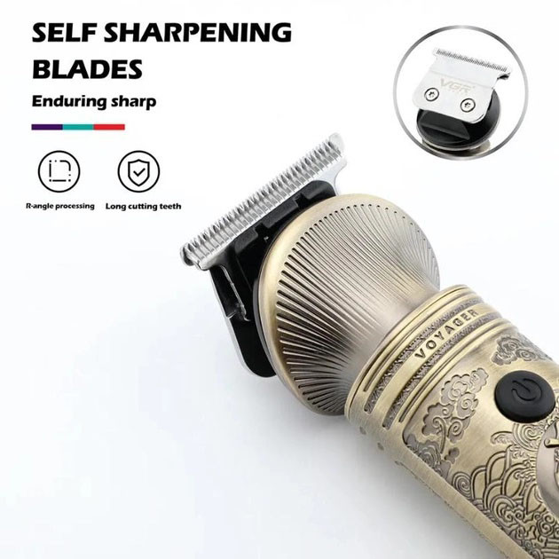 Машинка-тример 3 в 1 для стрижки волосся, Професійний тример з насадками, Тример для скронь TU-53 Львів - фото 8