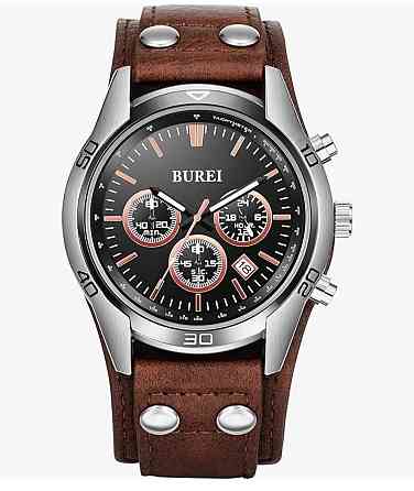 Чоловічий водонепроникний кварцовий годинник з хронографом BUREI Луцьк