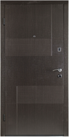 Двері вхідні Наші Двері ПОРТА Ескада 1 Венге темний / Біле дерево 960х2050 мм Київ