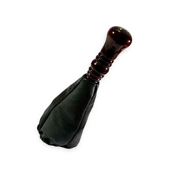 Пыльник 2108 салона кожзам серый , набалдашник дерево КПП Мукачево