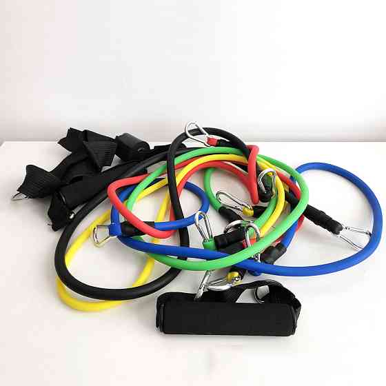 Эспандеры для подтягивания exercise pipe, Многофункциональный эспандер для фитнеса 5 жгутов TM-53 Львов