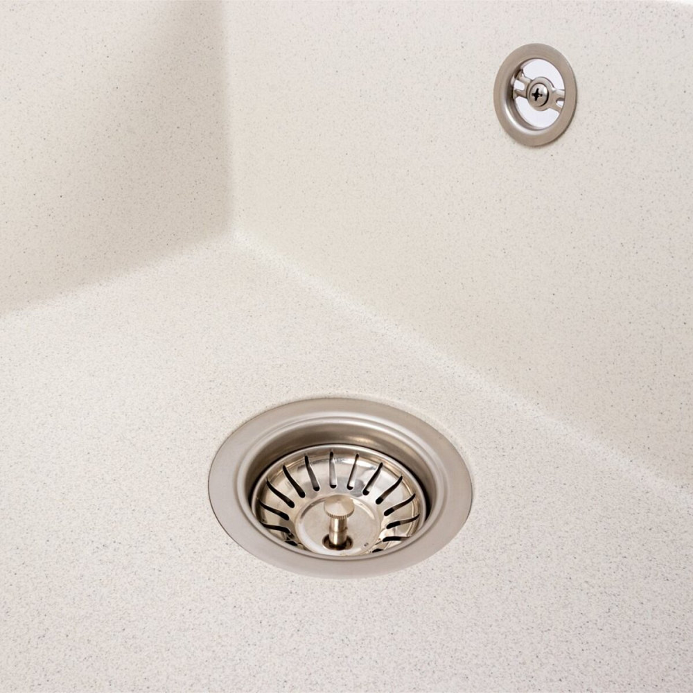 VALESO Гранітна мийка VALESO 5850 REYNA матова Біла в крапку Коломия - фото 14