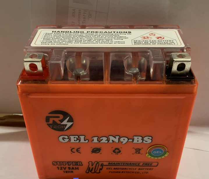 Аккумулятор мото 12V 9А гелевый 137x77x135 Мукачево - изображение 1