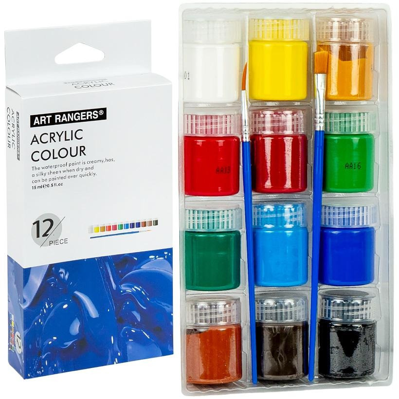 Фарби акварельні художні "Art Ranger" A12015-1, 15 мл, 12 кольорів Вінниця - фото 1