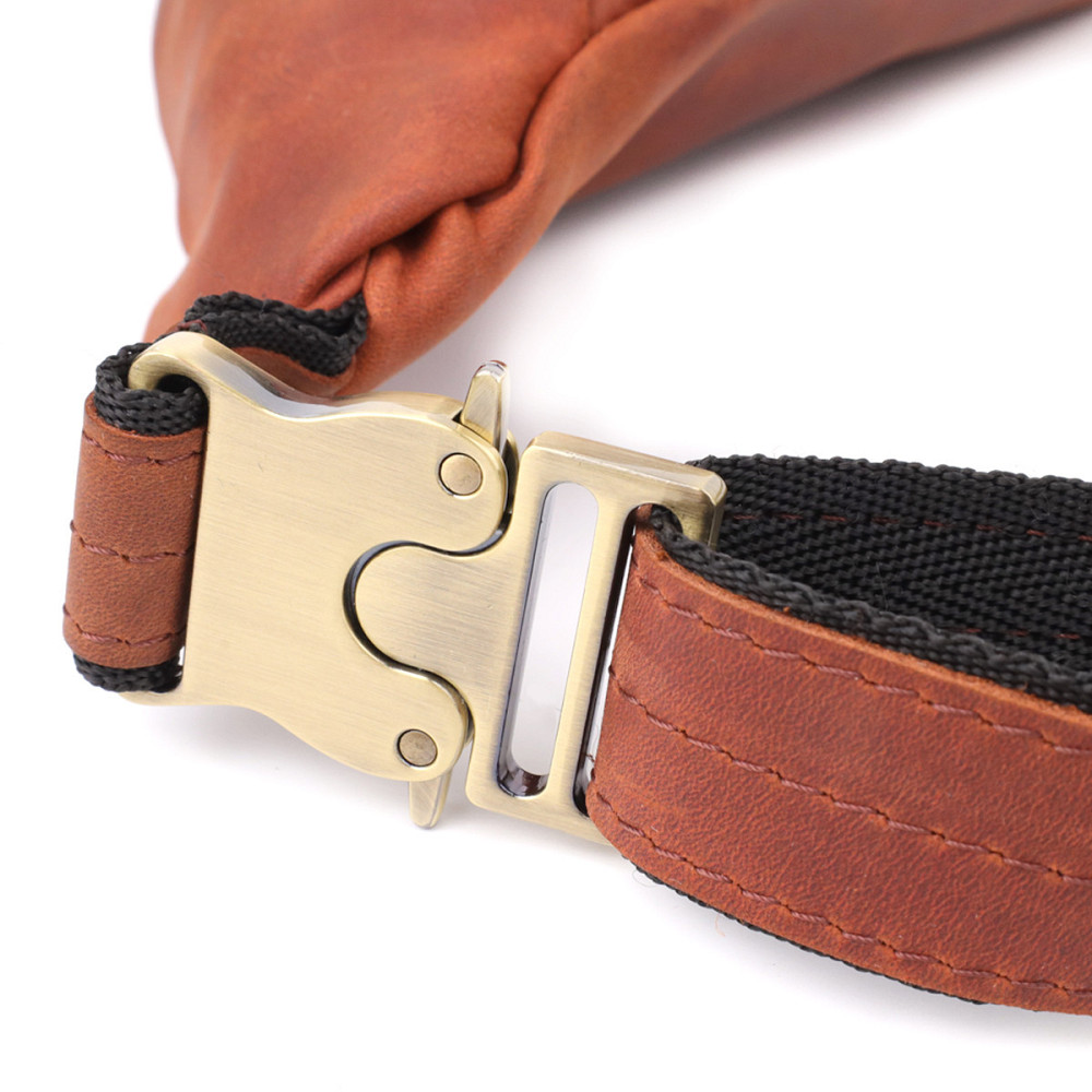 Бананка для мужчин отменного качества из винтажной натуральной кожи Рыжий (SHVIGEL) Киев - изображение 10