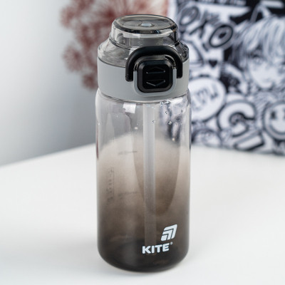 Поильник-непроливайка Kite 600 мл, чорна (K25-1212-1) Винница - изображение 6