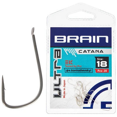 Крючок Brain fishing Ultra Catana 18 (20шт/уп) (1858.52.35) Винница - изображение 1