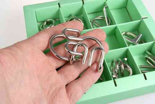 Набір головоломок Metall Puzzles green Eureka 3D Puzzle 473357, 10 головоломок Вінниця