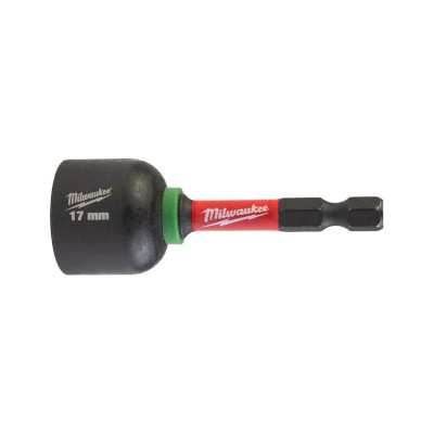 Головка магнитная Milwaukee 1/4", шестигранная, 17 мм Shockwave, ударопрочная (4932492444) Винница - изображение 1