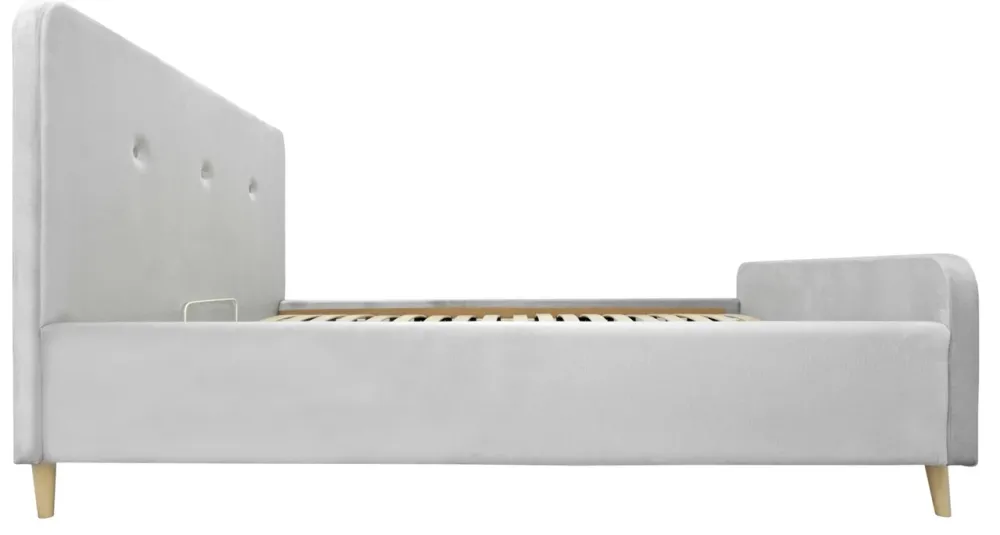 Кровать Двуспальная Michelle VIP Wood На ножках 160 х 190 см Monolith 84 С дополнительной металлической цельносварной рамой Серый Киев - изображение 3