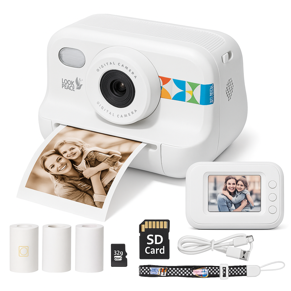 Фотоапарат для діток, Дитяча камера з друком фото, Камера з моментальним друком знімків HB-25 Львів - фото 8