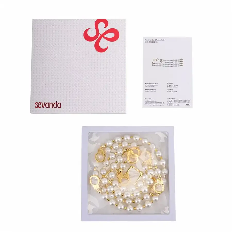 Перлинні наручники та поножі LOCKINK Pearl Bondage & Restraint Set Львів - фото 10