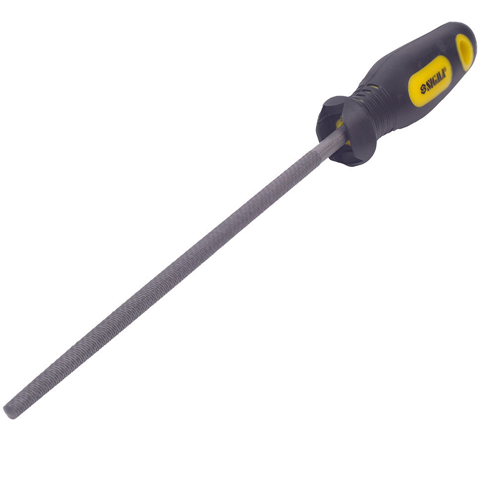 Набор напильников 3шт 200мм №2 двухкомпонентная рукоятка (плоский, полукруглый, круглый) SIGMA (4408601) Киев - изображение 4