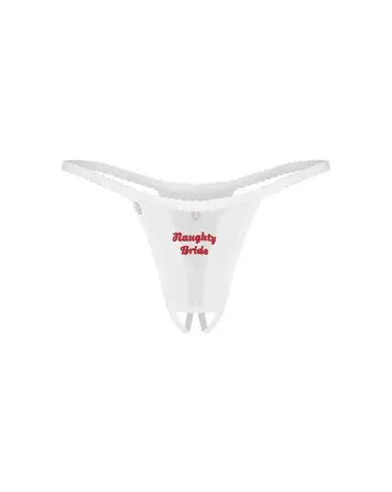 Трусики Obsessive Weddya Bride crotchless thong S/M Львів