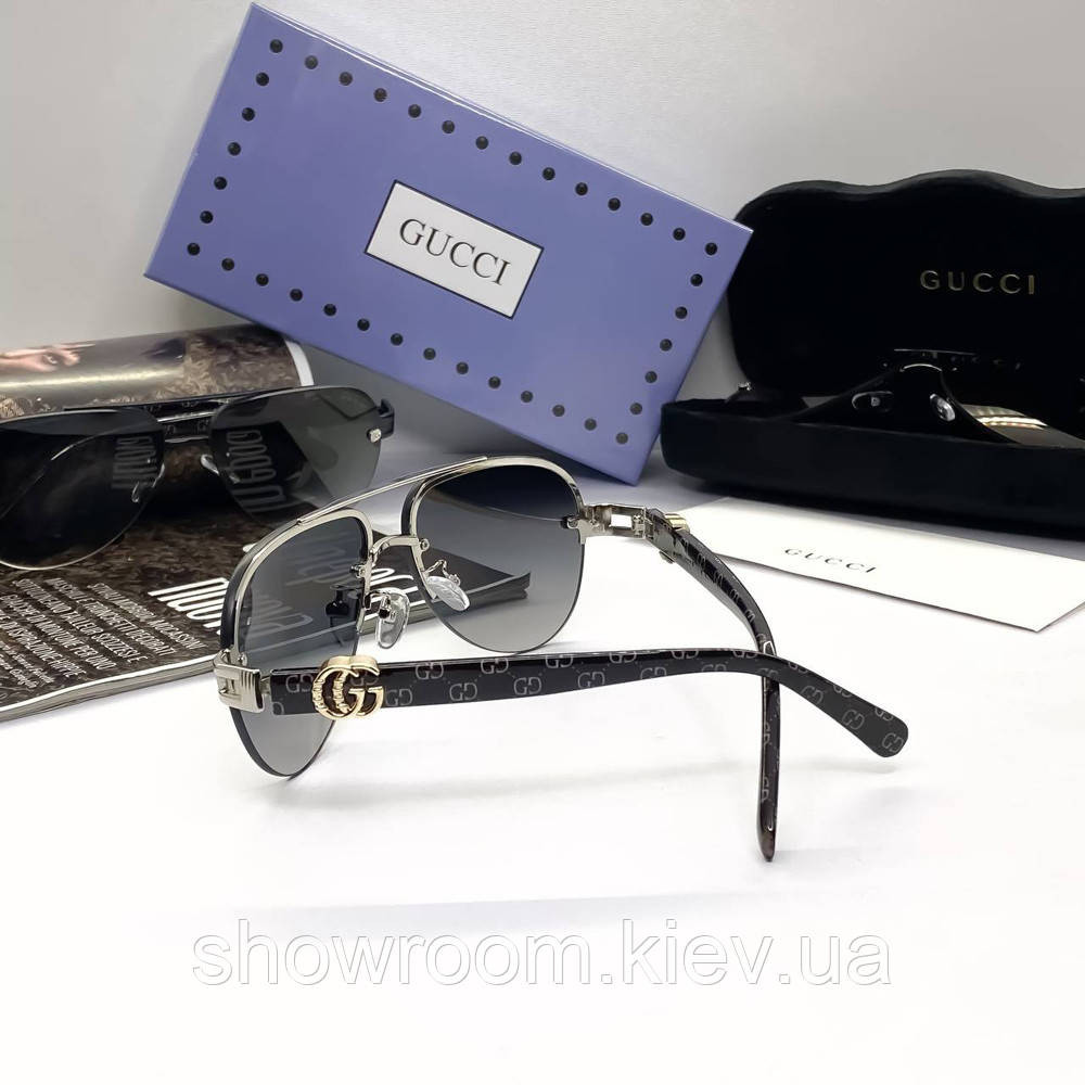 Мужские солнцезащитные очки GG (5020) silver Киев - изображение 3