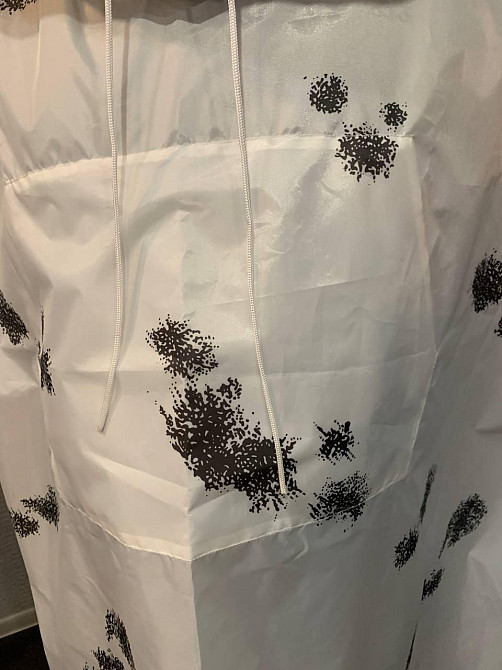 Маскалат зимовий маскувальний плащ Плащ-Палатка Військовий Дощовик Пончо білий Тактичний Дніпро - фото 8