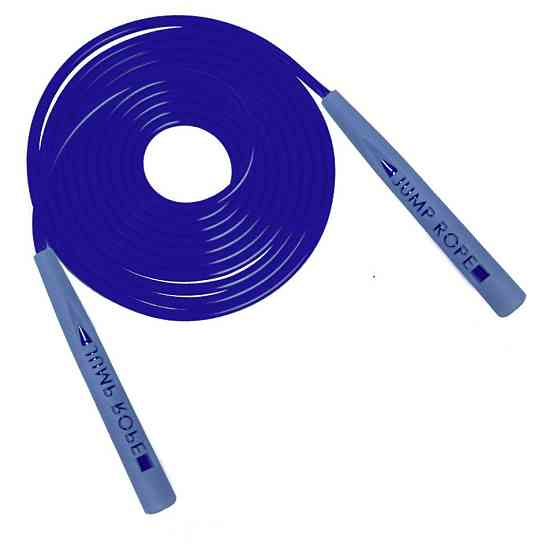 Скакалка регульована для фітнесу, кросфіту, боксу Jump NE-LG-3567BL, синя Вінниця