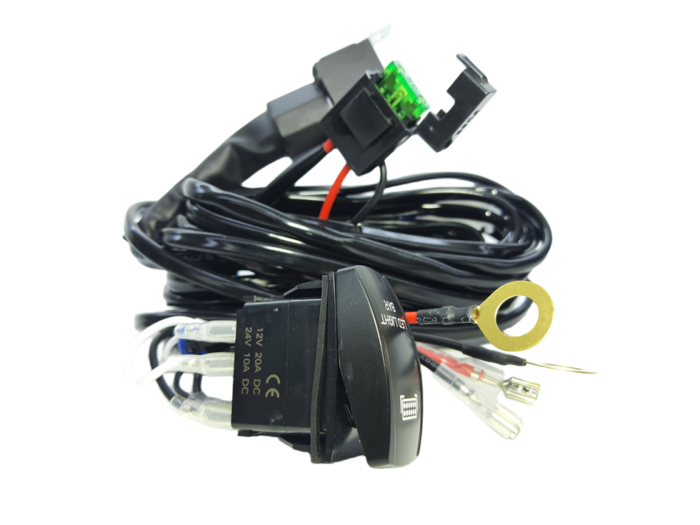 Універсальна проводка StarLight №6 для фар робочого світла 5,6м 120W кнопка ON-OFF Toyota (1 режим) + реле 12V Харків - фото 2