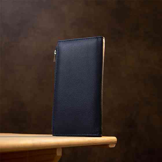 Стильный женский кожаный кошелек ST Leather 19382 Темно-синий Киев