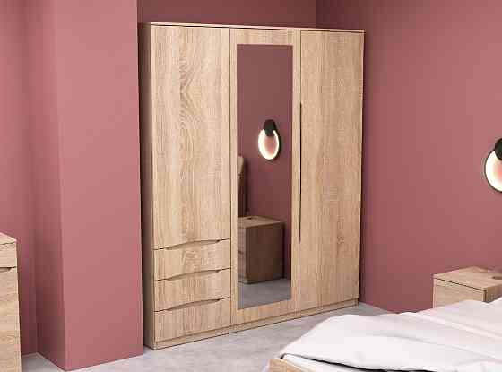 Шкаф Дельта 2, Дуб Сонома, 1800х550х2100 Львов