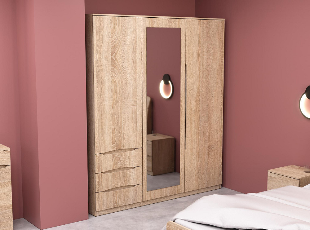 Шкаф Дельта 2, Дуб Сонома, 1800х550х2100 Львов - изображение 4