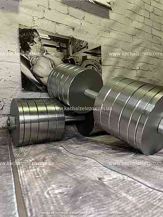 Гантелі набірні 2 по 50 кг Гантелі, гирі, штанги та диски металеві без покриття Київ