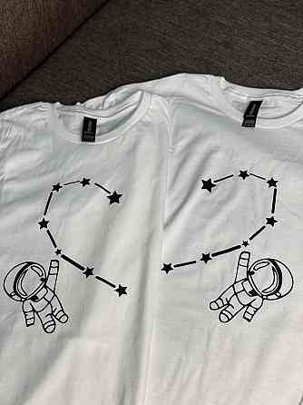 Парні футболки для закоханих з космонавтами Чернівці
