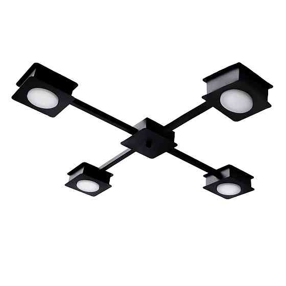 Люстра потолочная MSK Electric Space на четыре плафона под лампы GX53 черная NL 12040-4 BK Одесса