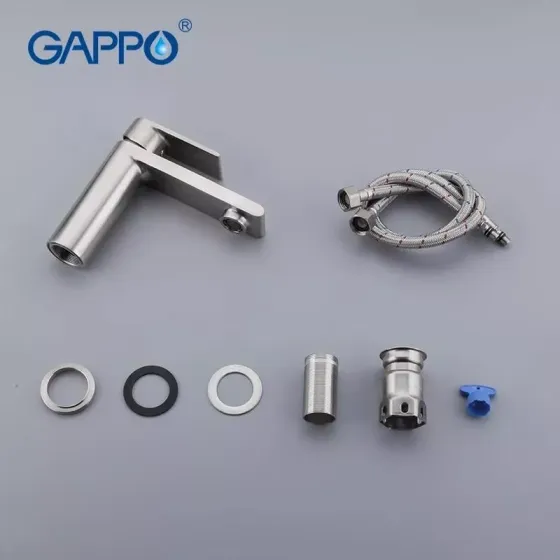 Змішувач для умивальника GAPPO G1099-20 сатин Київ