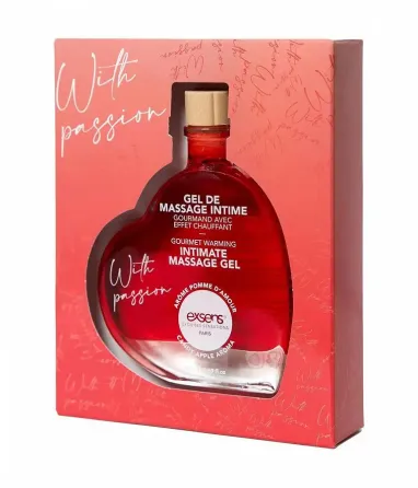 Масажна олія EXSENS With Passion Candy Apple 50мл розігріваюча, без цукру, їстівна Львів