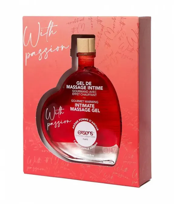 Масажна олія EXSENS With Passion Candy Apple 50мл розігріваюча, без цукру, їстівна Львів - фото 1