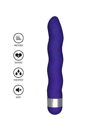 Универсальный вибратор в форме волны ToyJoy Funky Wave Viberette фиолетовый Sex Aura Киев